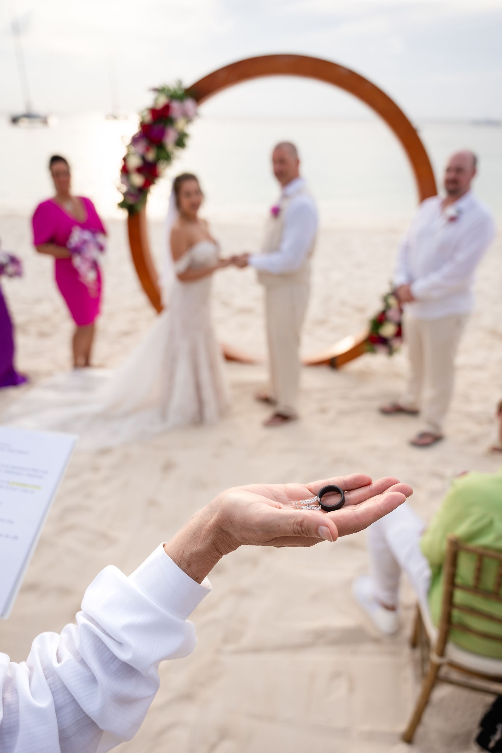 Aruba beach wedding ceremony