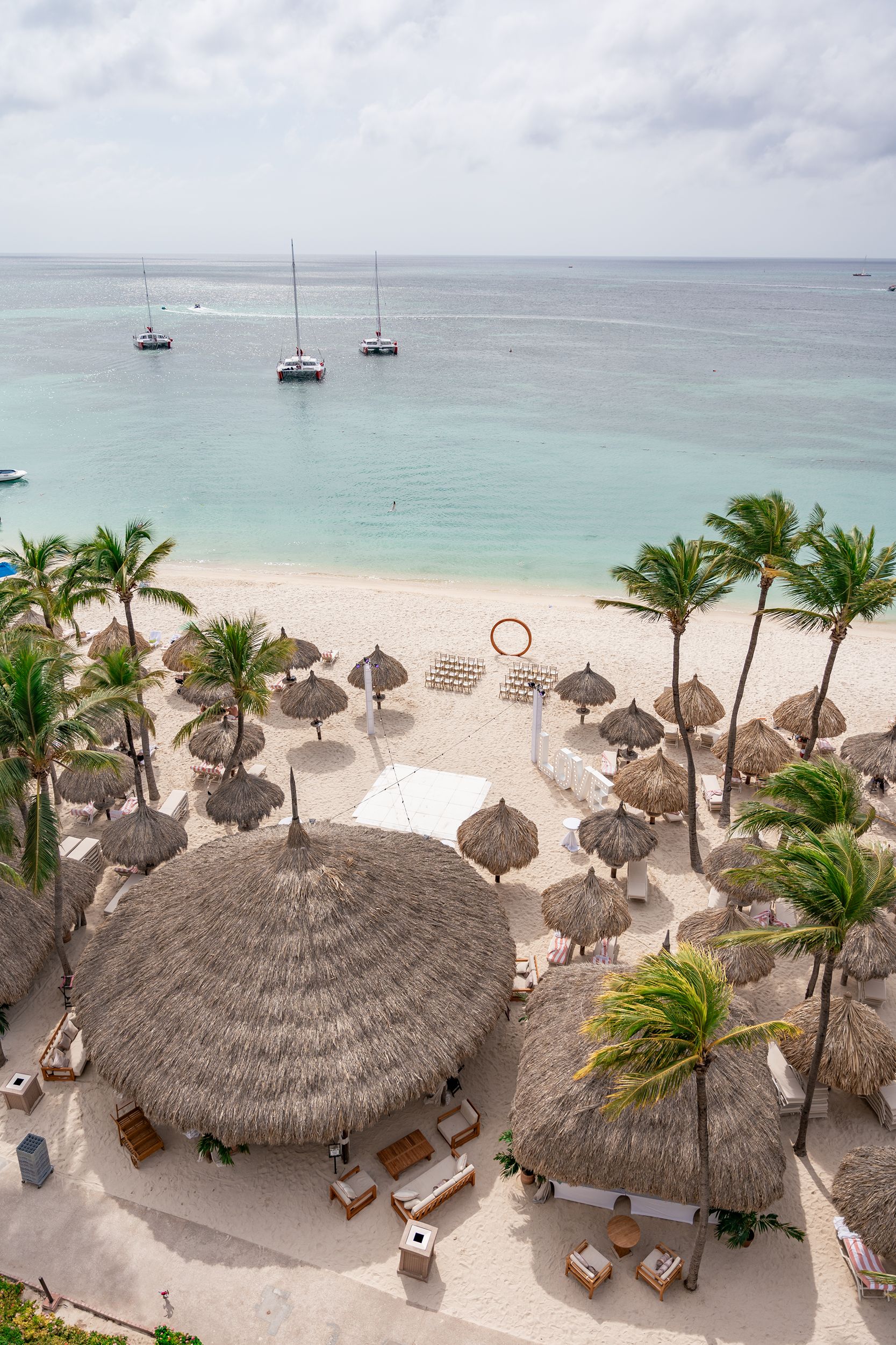 Aruba beach wedding ceremony