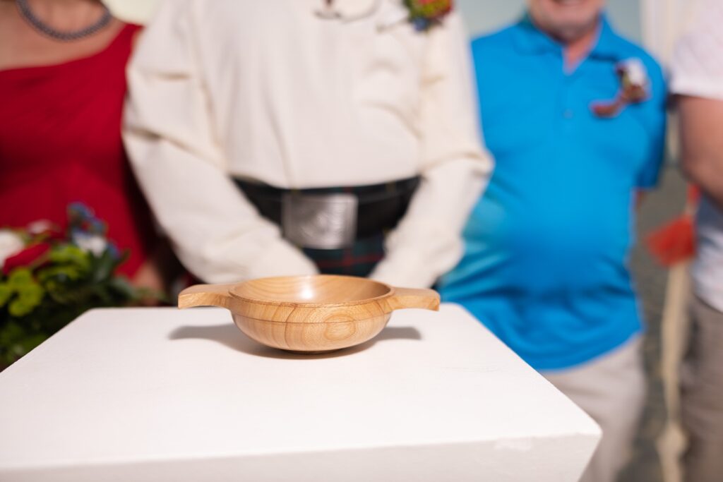 Quaich wedding ceremony ritual at Aruba elopement