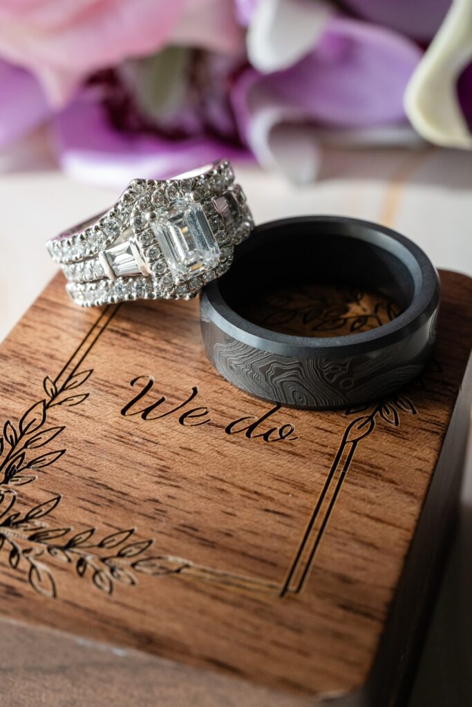 Wedding rings for Aruba elopement